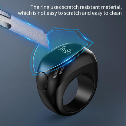 Digital Tasbih Ring OLED Screen Zikr Counter| Smart Zikr Ring OLED Display Tally Counter